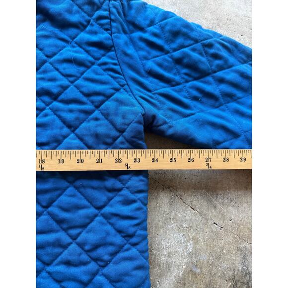 VTG 80s/90s Workrite Blue Quilted Bomber Work Jacket Size XL Made In USA - Picture 4 of 7